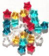 25 12mm Transparent Star Bead Mix Pack